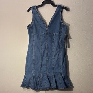 Adorable Denim Sleeveless Dress